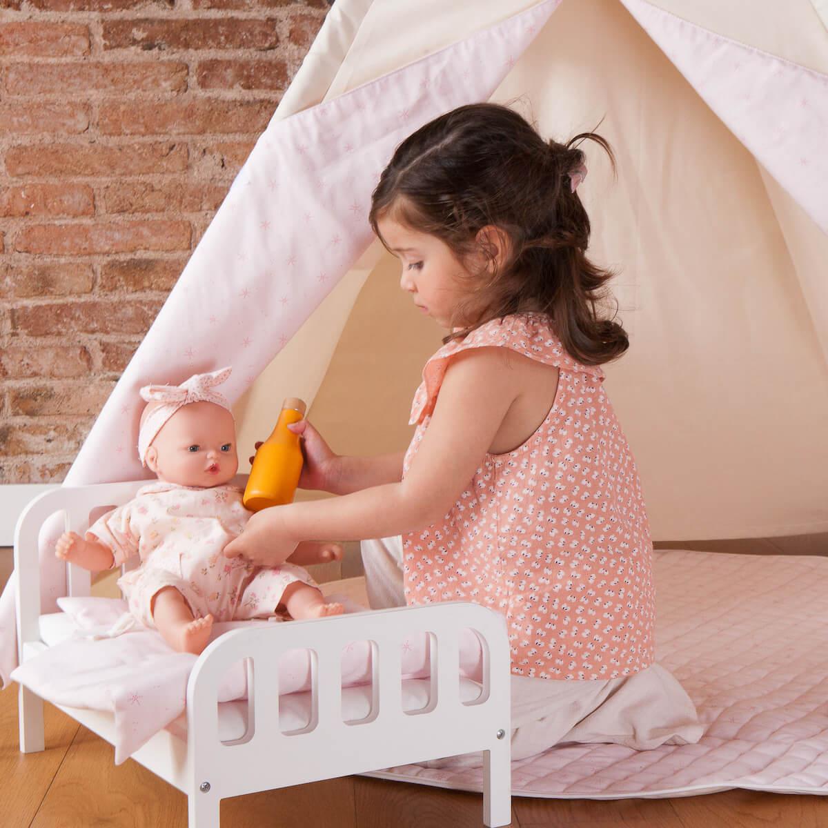 Kinderteppich für Tipi STARS rosa 