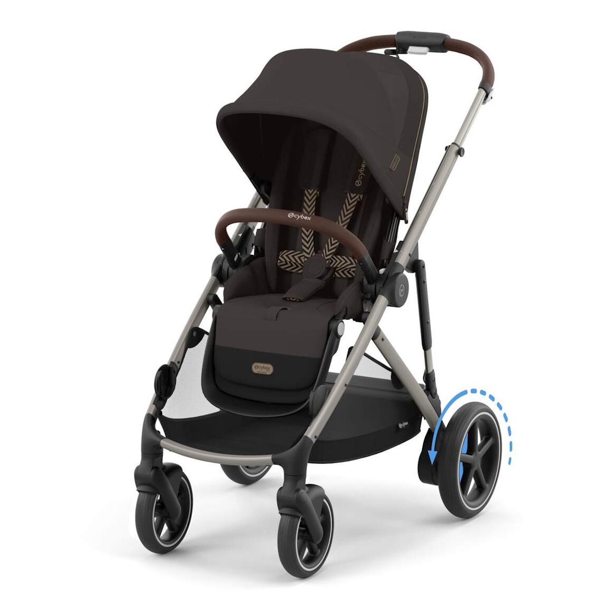 Kinderwagen eGAZELLE S Cybex Taupe Chocolat