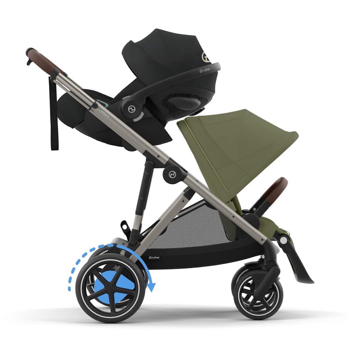 Kinderwagen eGAZELLE S Cybex Taupe Moss