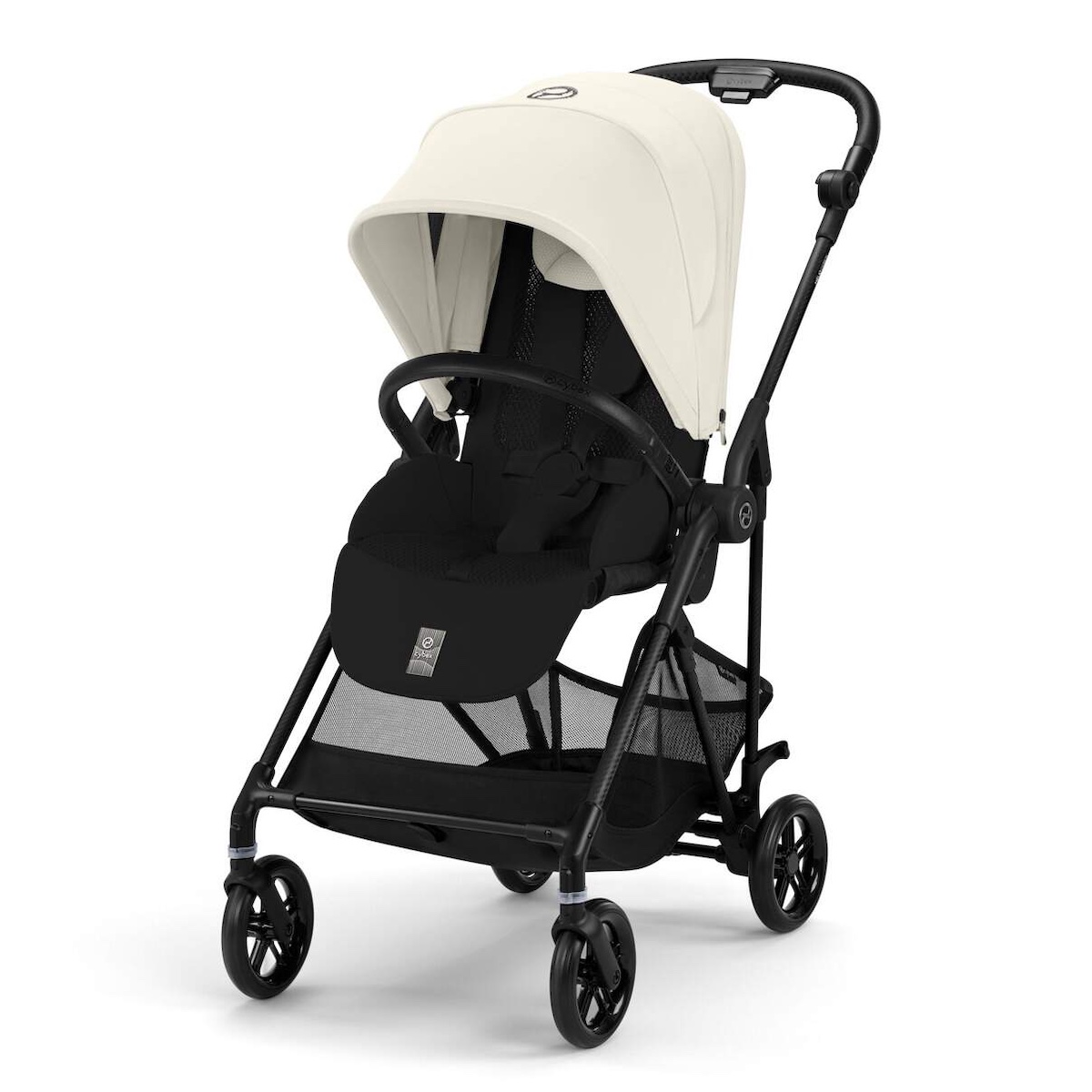 Kinderwagen MELIO Carbon B Cybex Canvas white-light beige
