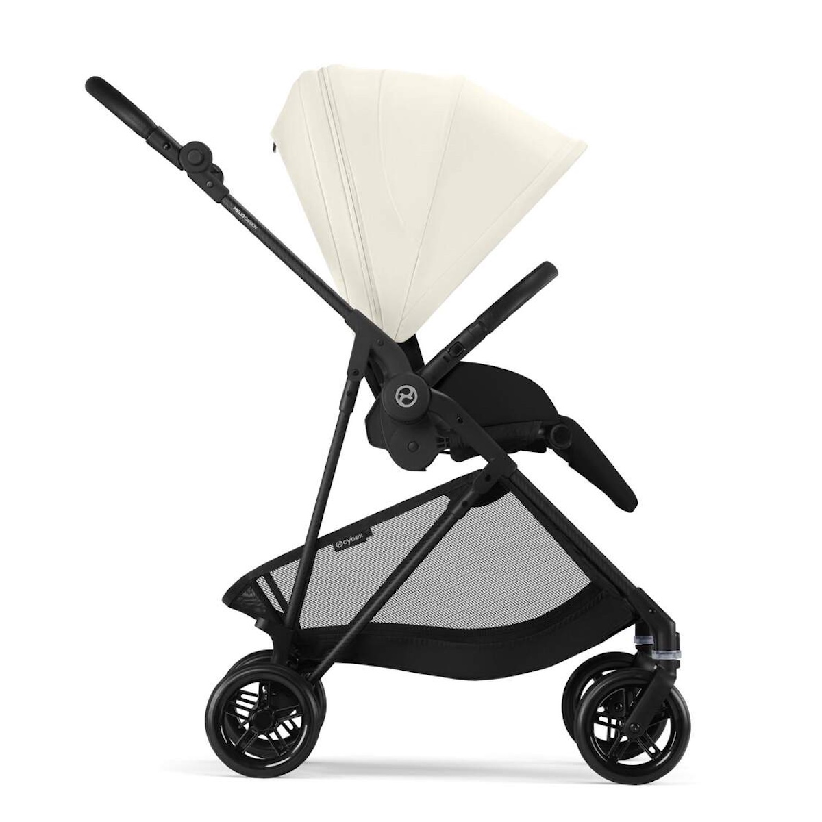 Kinderwagen MELIO Carbon B Cybex Canvas white-light beige