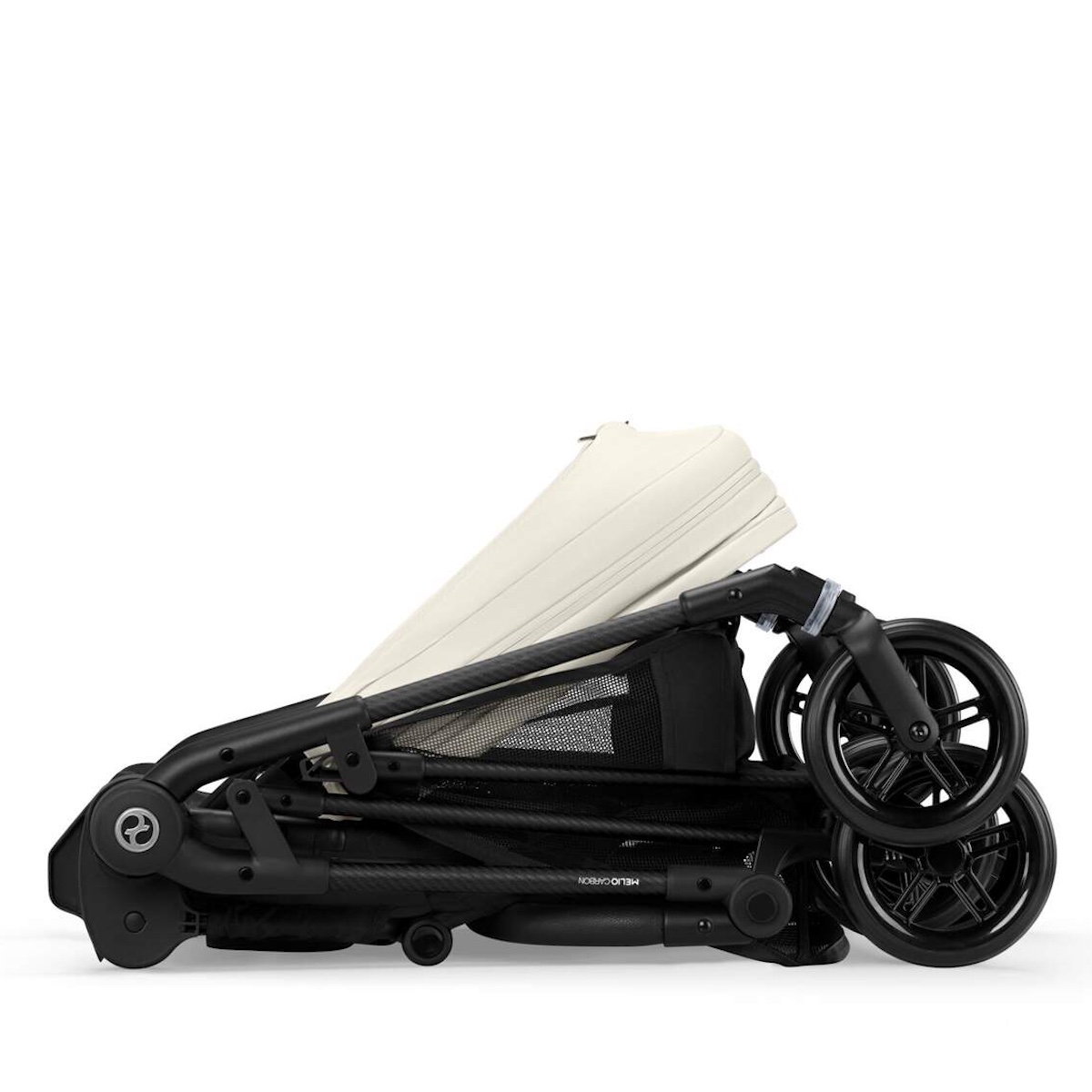 Kinderwagen MELIO Carbon B Cybex Canvas white-light beige