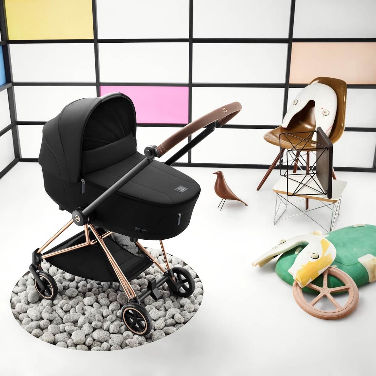 Kinderwagenaufsatz Lux MIOS Cybex Mirage Grey