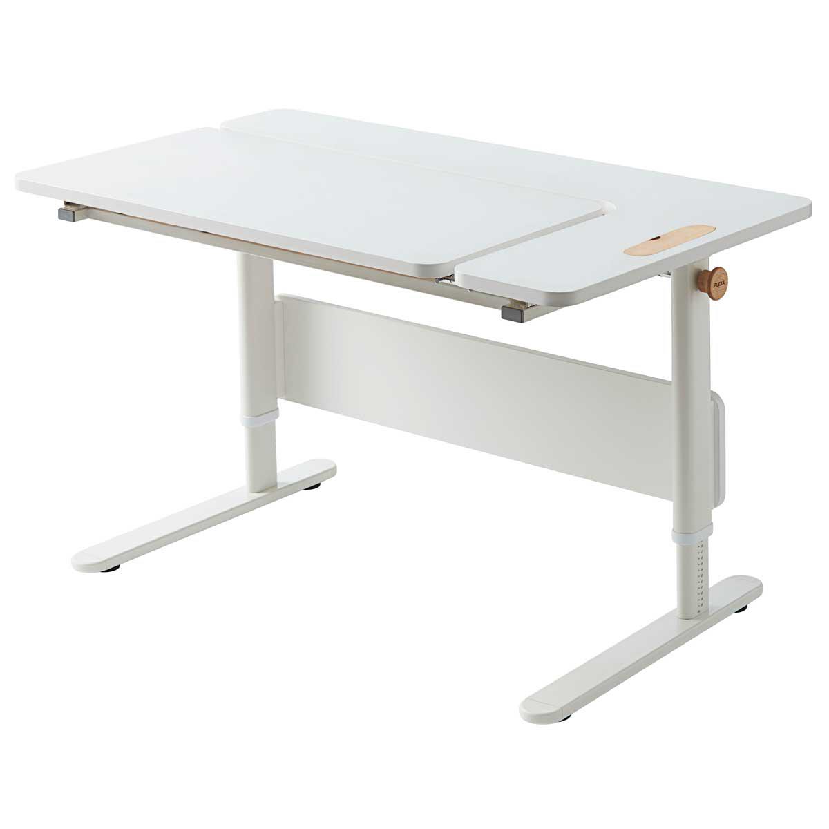 Kippbarer Kinderschreibtisch left up MOBY Flexa weiß