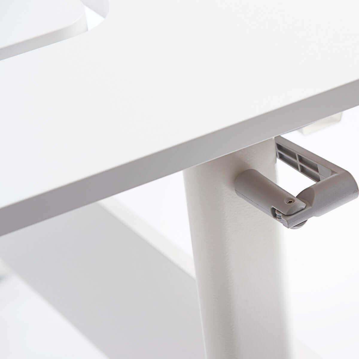 Kippbarer Kinderschreibtisch left up MOBY Flexa weiß