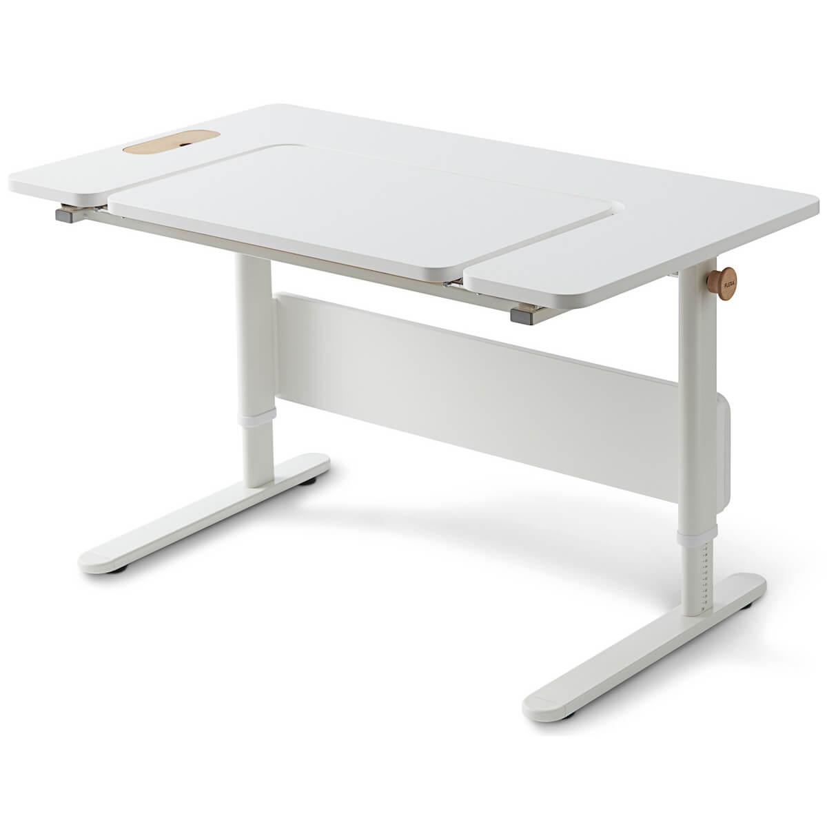Kippbarer Kinderschreibtisch middle up MOBY Flexa weiß