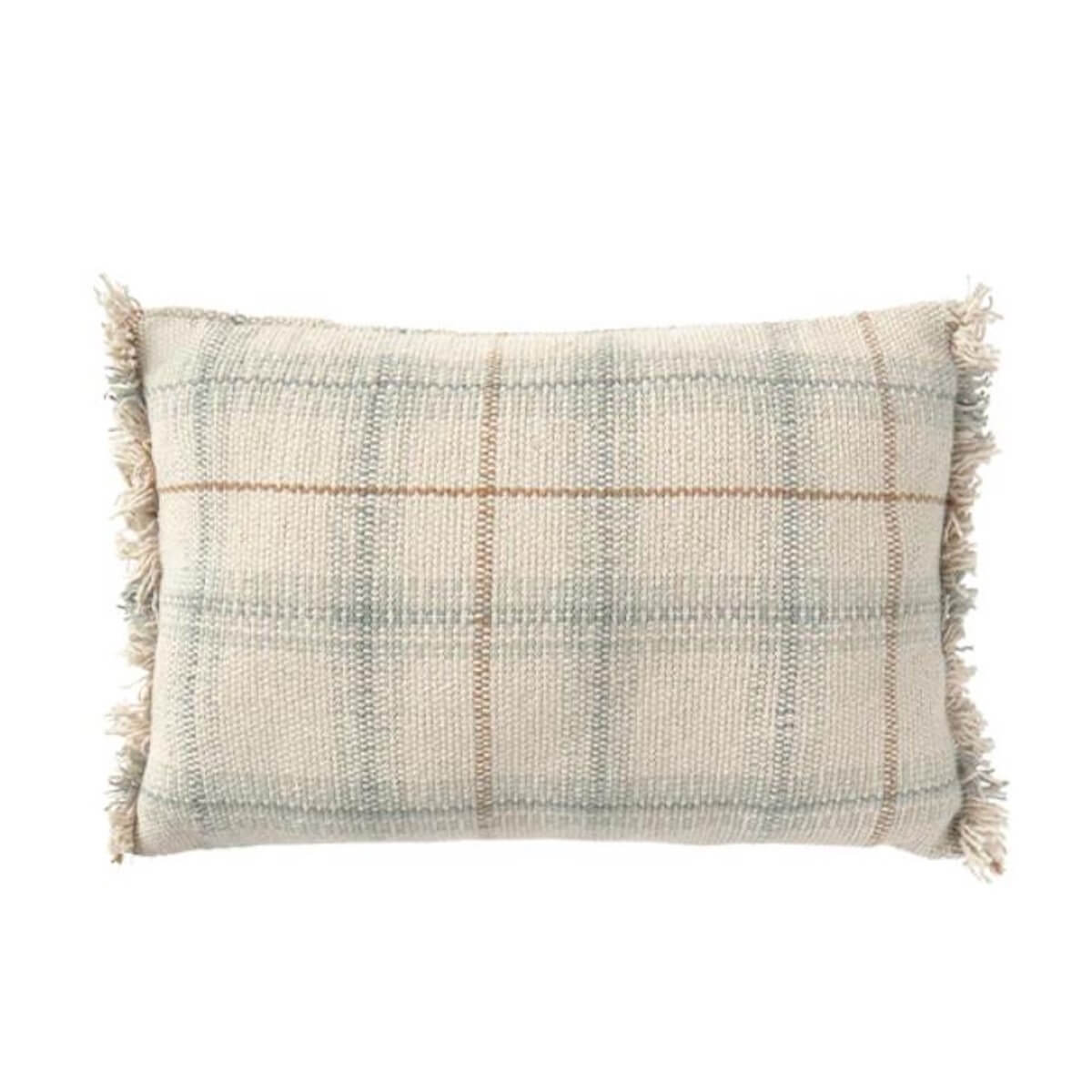 Kissen 25x40cm HANDLOOM Wouf wouf Lorena Canals blue sage