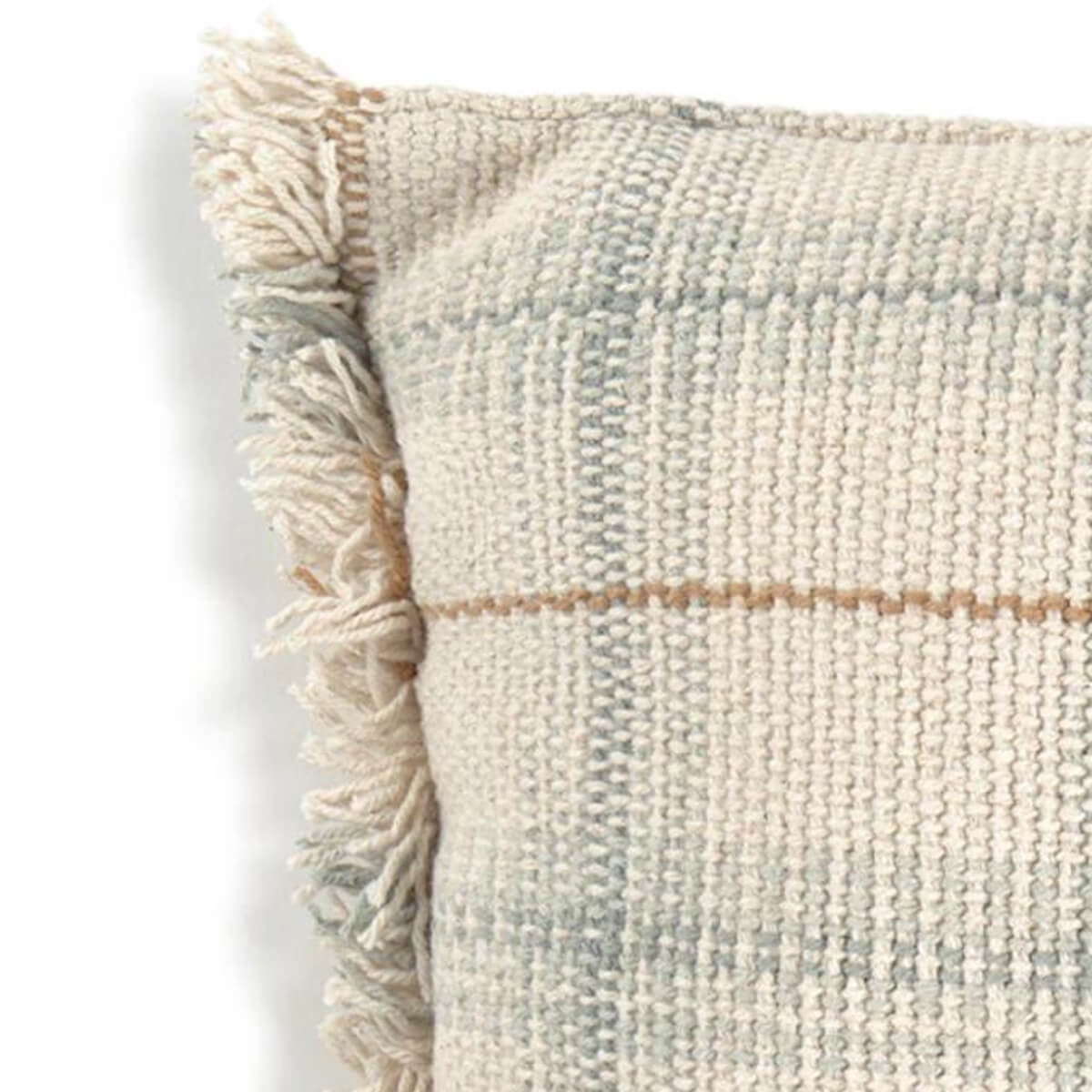 Kissen 25x40cm HANDLOOM Wouf wouf Lorena Canals blue sage