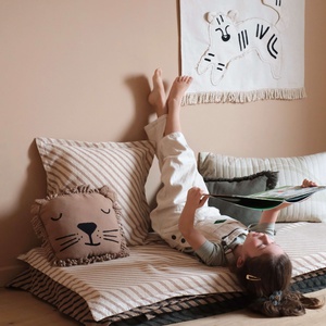 Kissen 34x34cm Nobodinoz Löwe Sesam