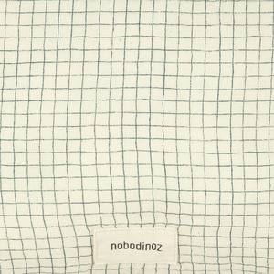 Kissen 35x23cm WABI SABI Nobodinoz blue grid