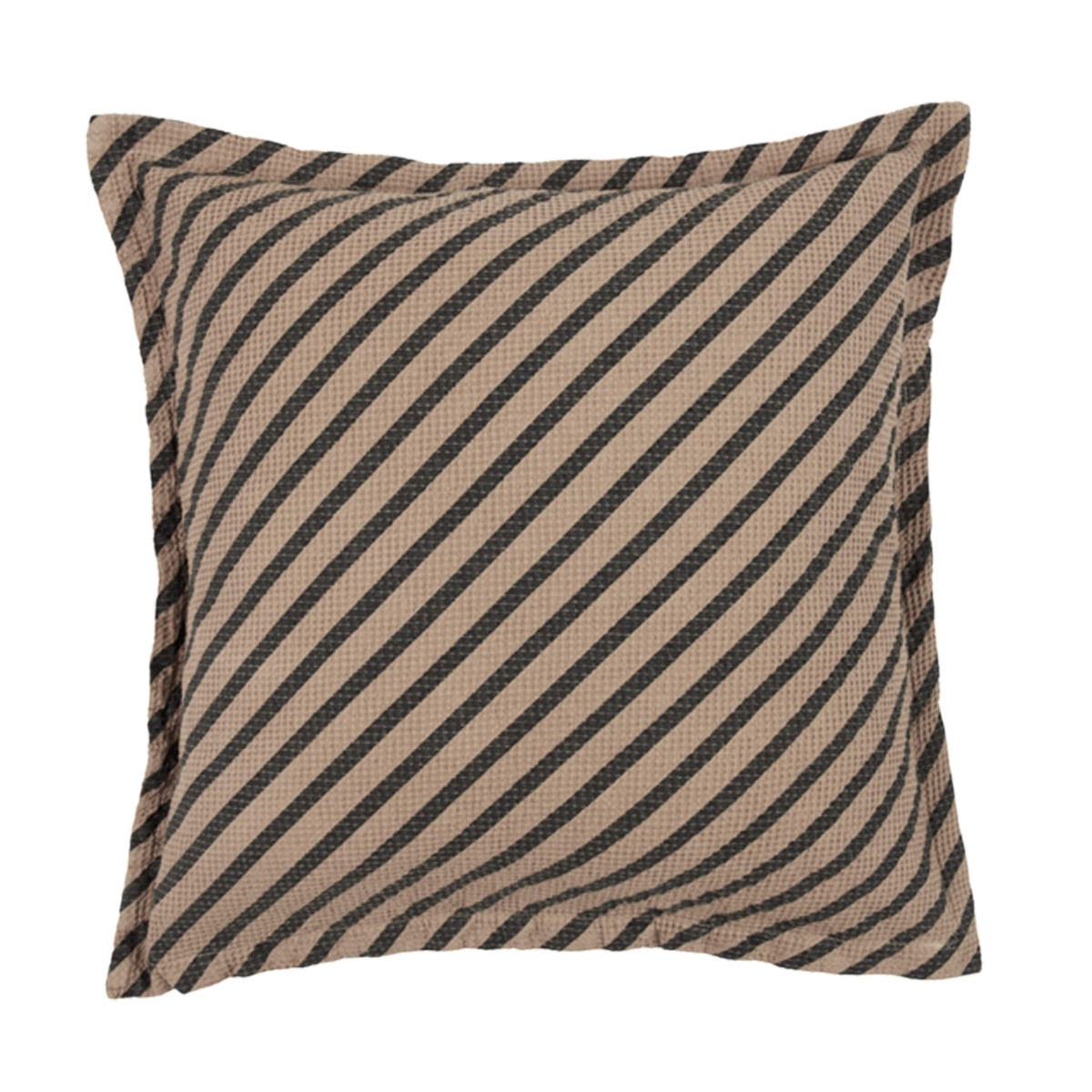Kissen 45x45cm LANDSCAPE Nobodinoz Waffle stripes sesame