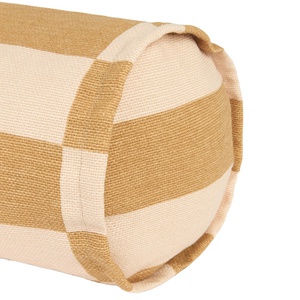 Kissen VIBES rund Nobodinoz Senf & Sand Kacheln