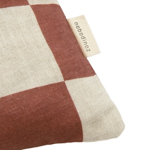 Kissen VIBES S 33x22cm Nobodinoz Maroon Checks Fruits