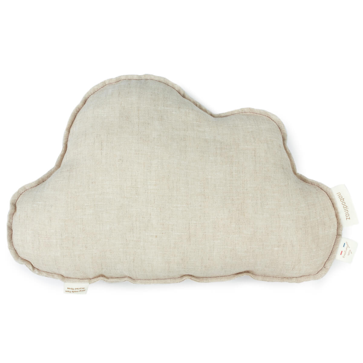 Kissen Wolke Leinen FRANZÖSISCH Nobodinoz Greige