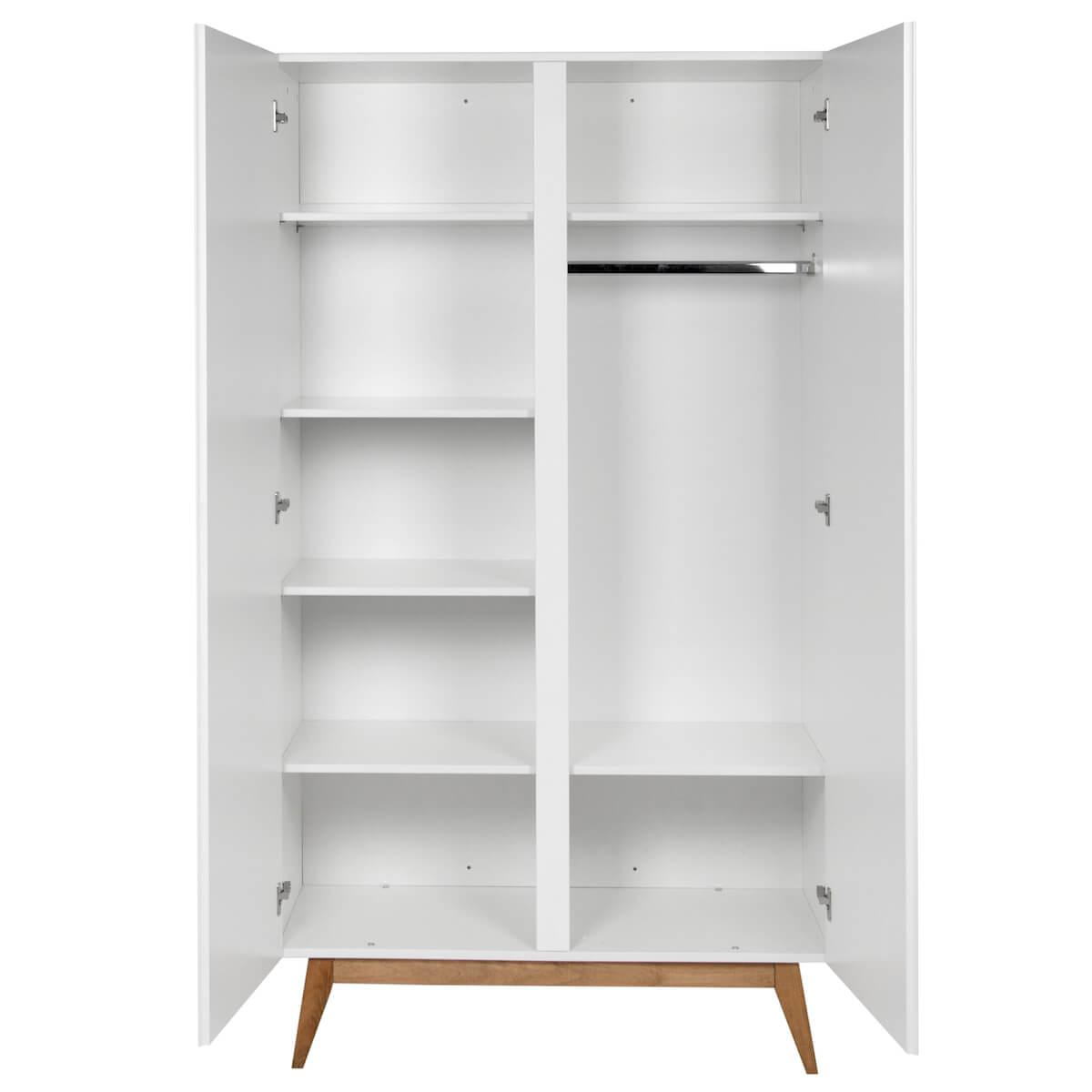 Kleiderschrank 110x198cm TRENDY Quax weiß