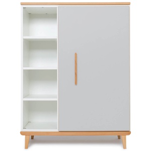 Kleiderschrank 120 cm 1-türig NADO Retro Buche manhattan grey