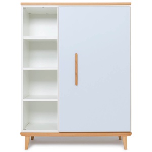 Kleiderschrank 120 cm 1-türig NADO Retro Buche sky blue