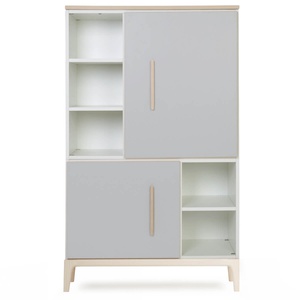 Kleiderschrank 147 cm 2-türig  NADO Curve Esche manhattan grey