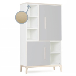 Kleiderschrank 147 cm 2-türig  NADO Curve Esche manhattan grey