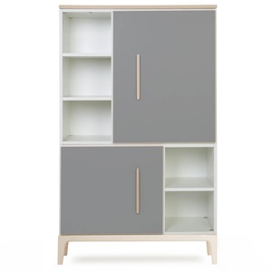 Kleiderschrank 147 cm 2-türig  NADO Curve Esche slate grey