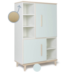 Kleiderschrank 147 cm 2-türig  NADO Retro Esche mint