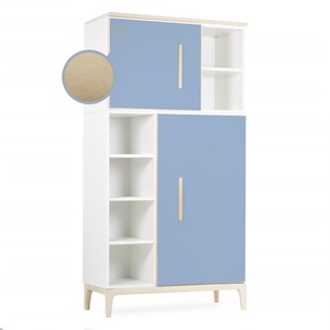 Kleiderschrank 173 cm 2-türig NADO Curve Esche capri blue