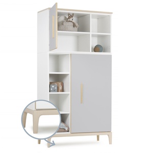 Kleiderschrank 173 cm 2-türig NADO Curve Esche manhattan grey