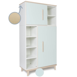 Kleiderschrank 173 cm 2-türig NADO Retro Esche mint