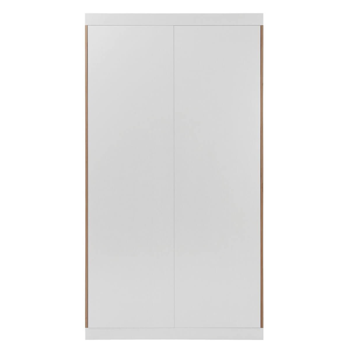 Kleiderschrank 2 Türen FLAI Müller Small Living weiß-Birkenkante