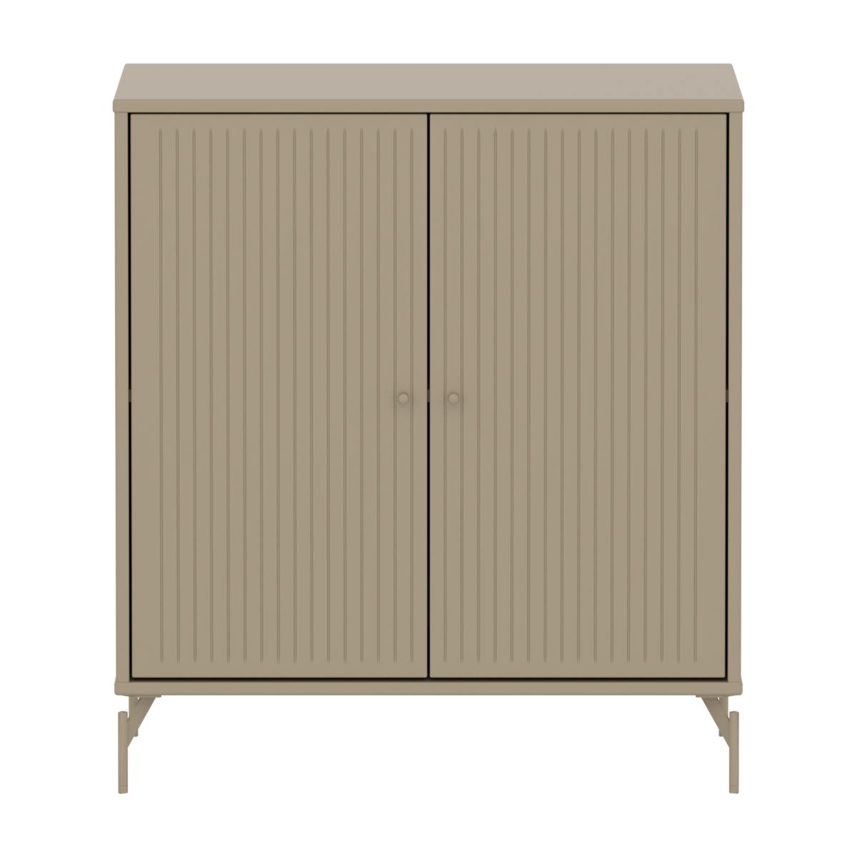 Kleiderschrank 2 Türen Rillen mit Fuß SAGA Flexa oat