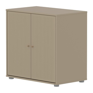 Kleiderschrank 2 Türen Rillen SAGA Flexa Eiche Hafer hellgrau