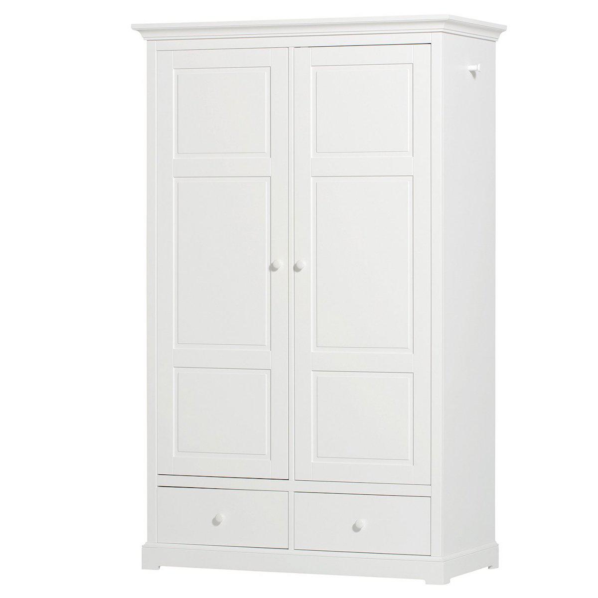 Kleiderschrank 2 Türen SEASIDE Oliver Furniture weiß