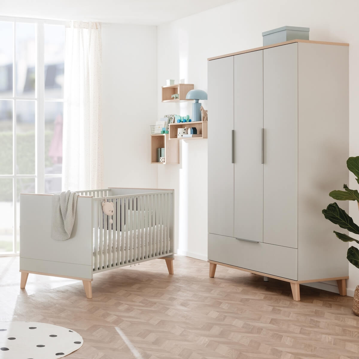 Kleiderschrank 3 Türen 1 Schublade FIEBE Paidi