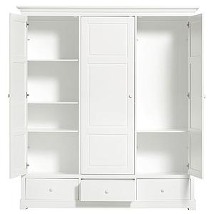 Kleiderschrank 3 Türen SEASIDE Oliver Furniture weiß