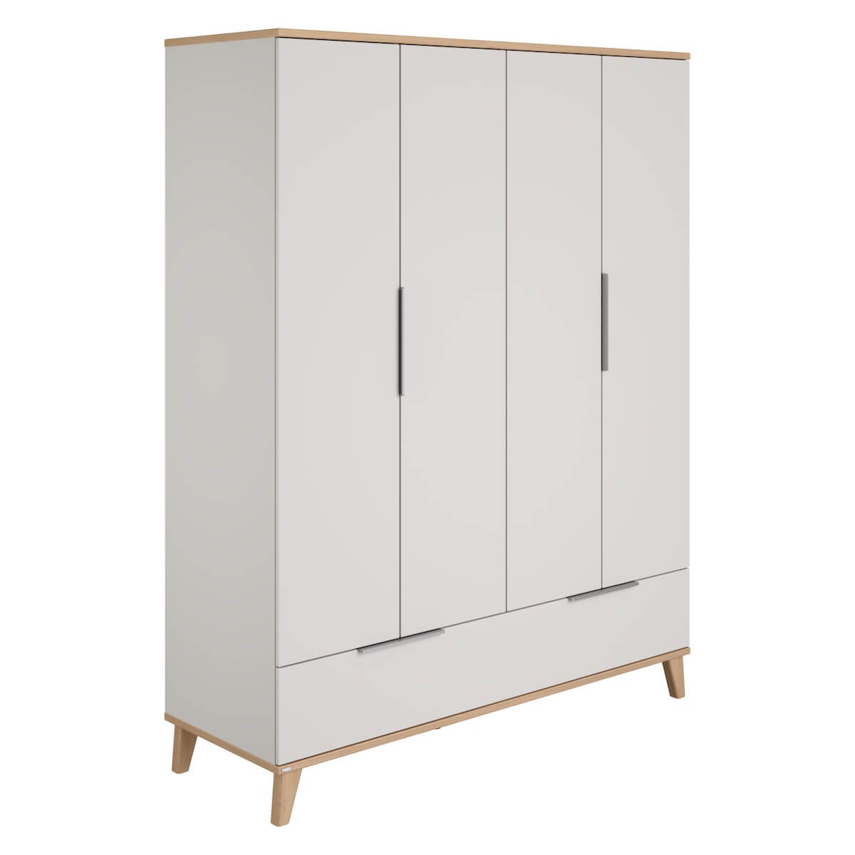 Kleiderschrank 4 Ports 1 Schublade FIEBE Paidi