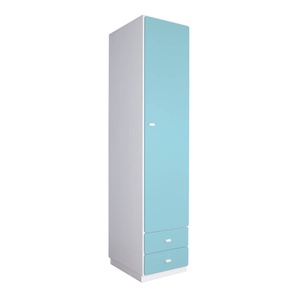 Kleiderschrank 47,4x218cm DESTYLE de Breuyn weiß kristallblau