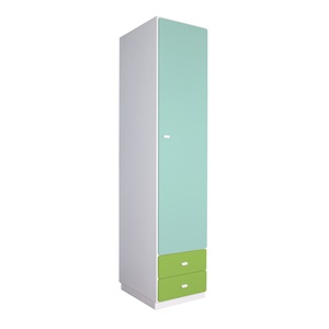 Kleiderschrank 47,4x218cm DESTYLE de Breuyn weiß-limette-mint