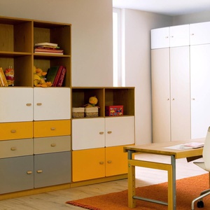 Kleiderschrank 93x113cm DESTYLE de Breuyn pflaumenweiß