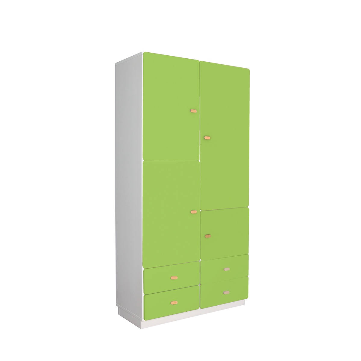 Kleiderschrank 93x184cm DESTYLE de Breuyn weiß-limette-mint
