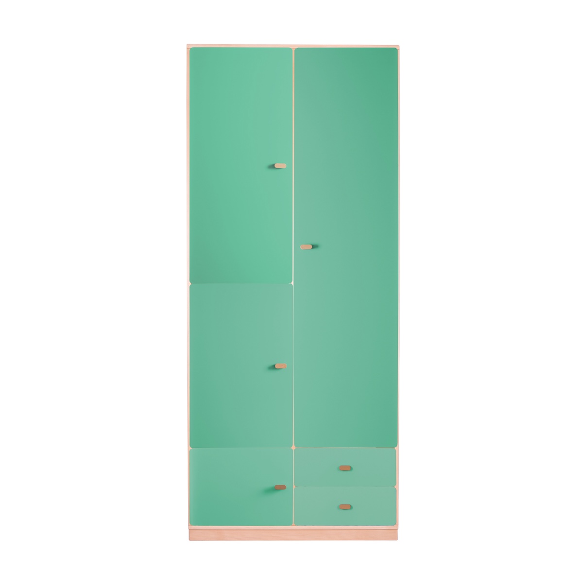 Kleiderschrank 93x218cm DESTYLE de Breuyn naturgrün