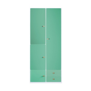 Kleiderschrank 93x218cm DESTYLE de Breuyn weiß grün