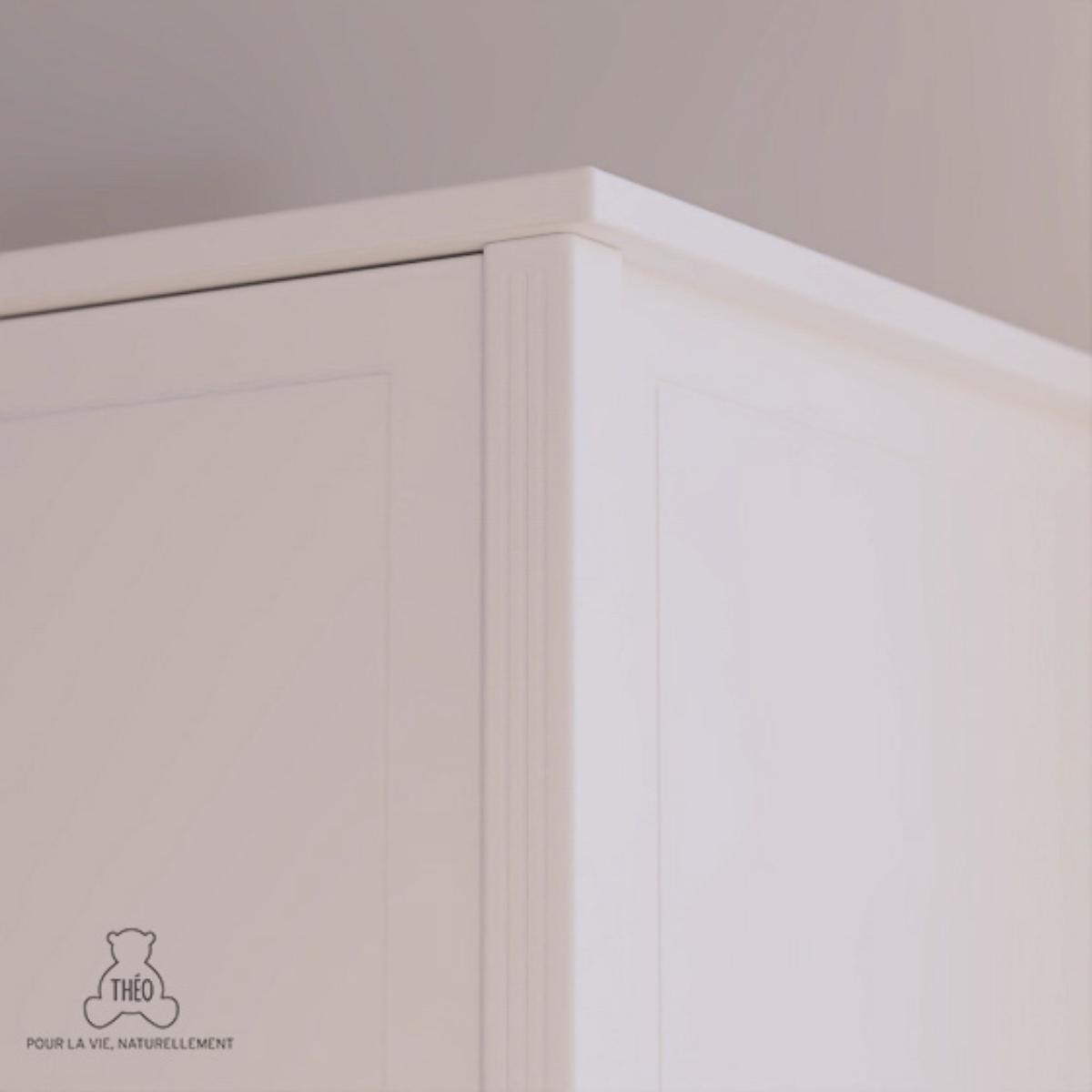 Kleiderschrank 95x52x175cm LAFAYETTE Théo Bebe neige