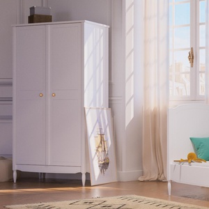 Kleiderschrank 95x52x175cm LAFAYETTE Théo Bebe neige