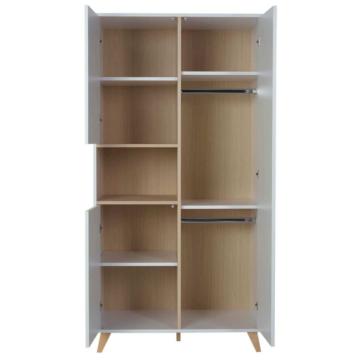 Kleiderschrank 96x190cm LOFT Quax weiß