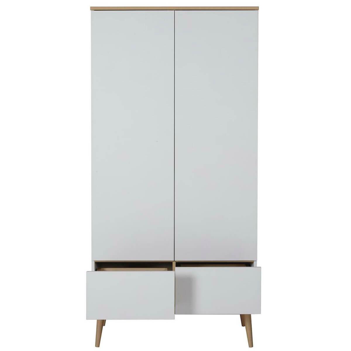 Kleiderschrank FLOW Quax Eiche-natur-weiß