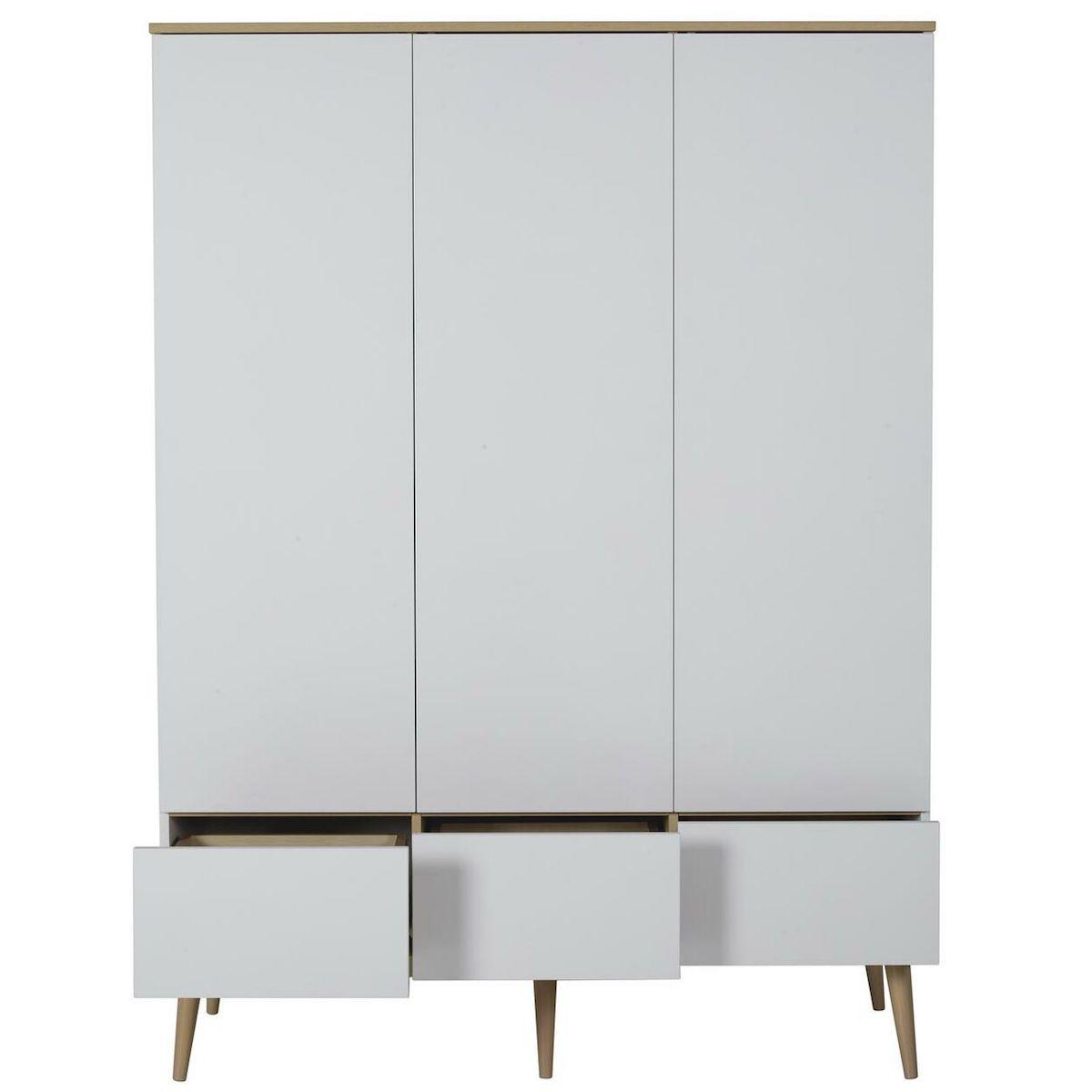 Kleiderschrank XL FLOW Quax Eiche-natur-weiß