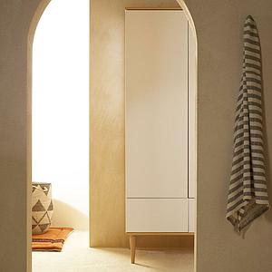 Kleiderschrank XL FLOW Quax Eiche-natur-weiß