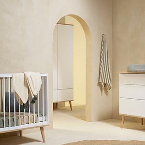 Kleiderschrank XL FLOW Quax Eiche-natur-weiß