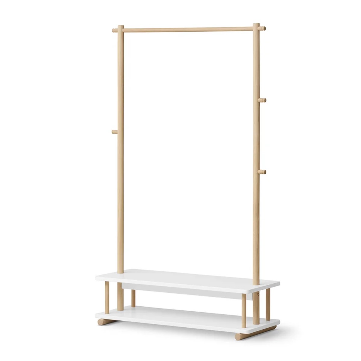 Kleiderständer CAMP weiß/Eiche Oliver Furniture