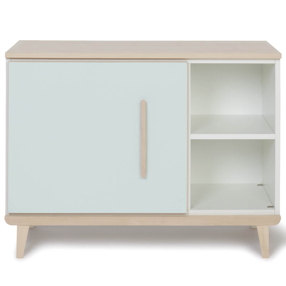 Kleinmöbel 1 Tür 2 Nischen NADO Retro Esche mint